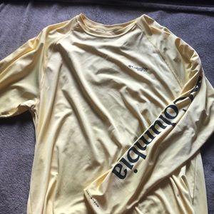 Yellow long sleeve Columbia shirt